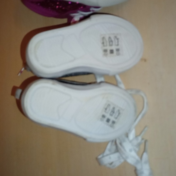 Glitter and Canvas Hightop Sneakers - Picture 8 of 9